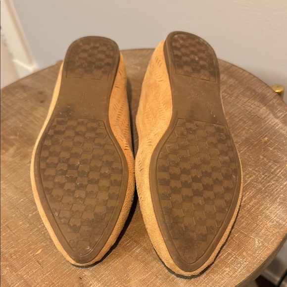 Birdies Tan Flats Woven Slip-On Loafers - Picture 2 of 3
